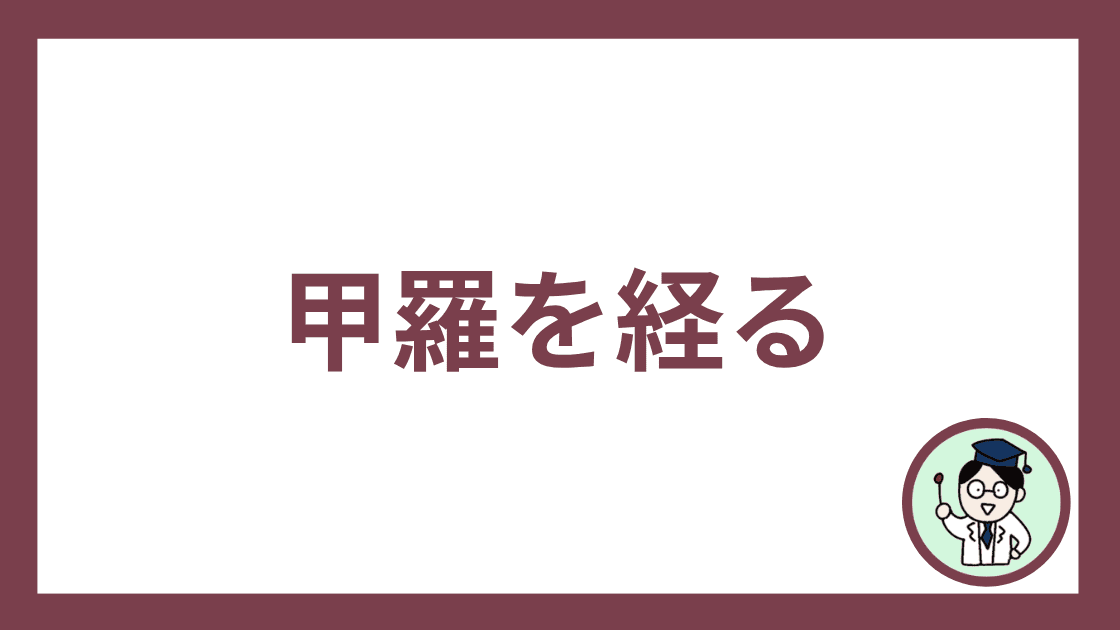 甲羅を経る